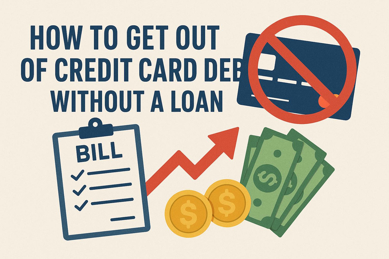 How to Get Out of Credit Card Debt Without a Loan
