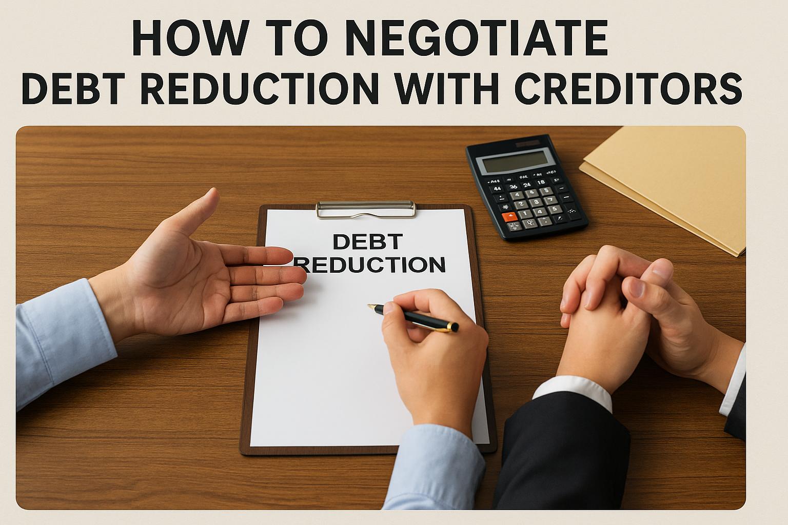How to Negotiate Debt Reduction with Creditors