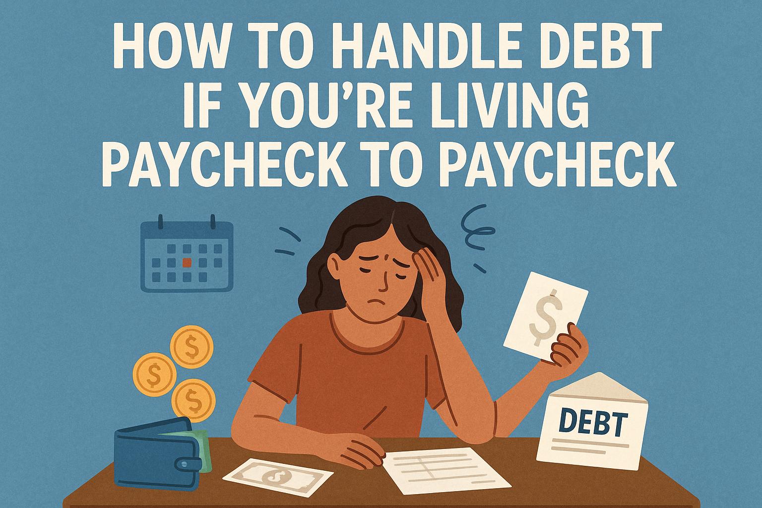 How to Handle Debt If You’re Living Paycheck to Paycheck